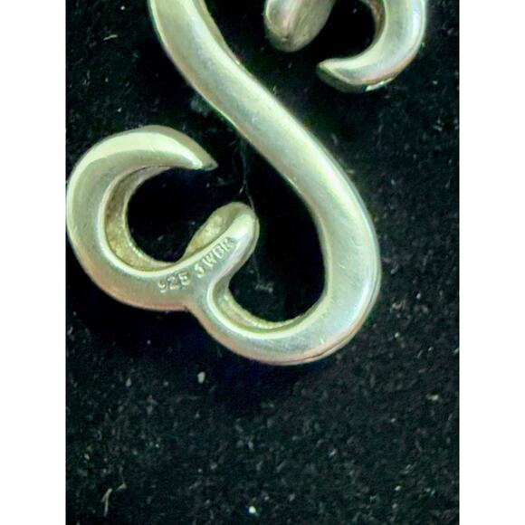 Jane Seymour Open Hearts Necklace •  925 Pendant on 18" Italian Rope Chain - Picture 5 of 6